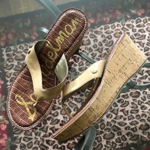 EUC • Sam Edelman Romy Wedge Flip Flop